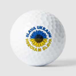 Slava Ukraini Heroiam slava Sonnenblume Ukraine Fl Golfball