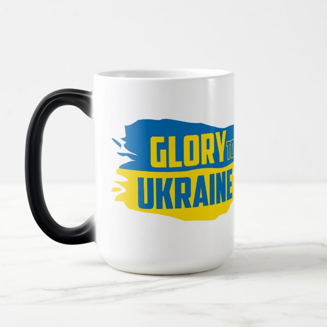 Slava Ukraini, Ruhm an die Ukraine Morphing Tasse (Links)