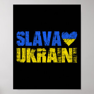 Slava Ukraini Ruhm der Ukraine Poster