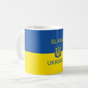 Slava Ukraini Ruhm Ukraine Krieg Friedenssymbol Pa Kaffeetasse