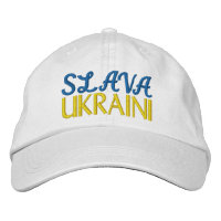 SLAVA UKRAINI "Ruhm zur Ukraine" Blau-Gelb-Weiß