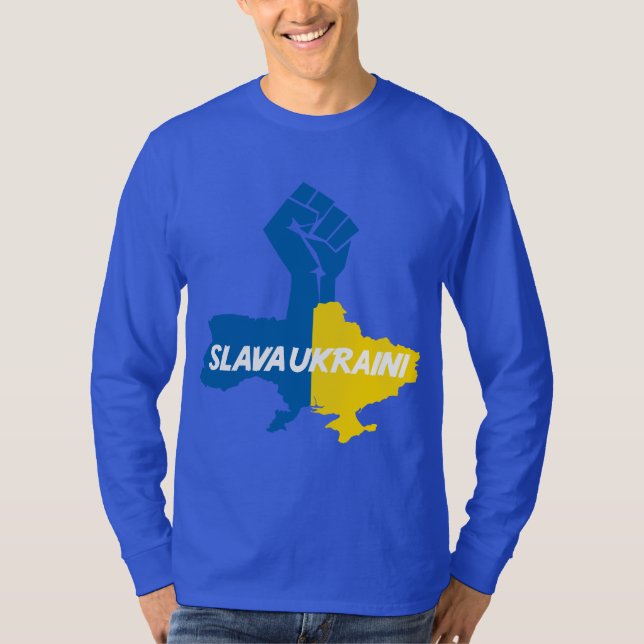Slava Ukraini! solidarität T - Shirt (Vorderseite)