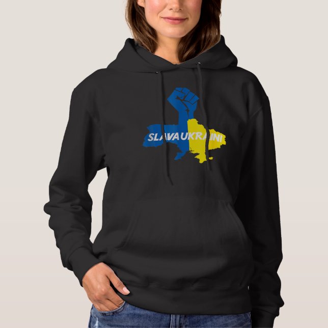 Slava Ukraini Solidarność 1 Hoodie (Vorderseite)