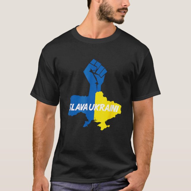 Slava Ukraini Solidarność T-Shirt (Vorderseite)