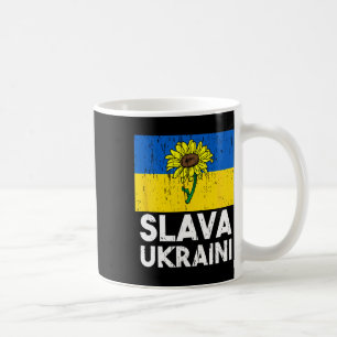 Slava Ukraini Sonnenblume Steh Mit Ukraine Männer Kaffeetasse