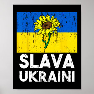 Slava Ukraini Sonnenblume Steh Mit Ukraine Männer Poster