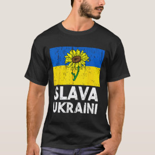 Slava Ukraini Sonnenblume Steh zu Ukraine Männer W T-Shirt