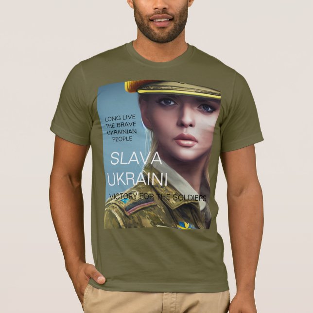 SLAVA UKRAINI T-Shirt (Vorderseite)