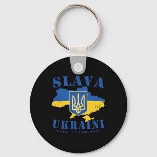 Slava Ukraini Ukrainische Tryzub-Flagge Ruhm der U Schlüsselanhänger