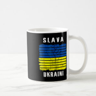 Slava Ukraini Unterstütze Ukraine Vintage Ukrainis Kaffeetasse