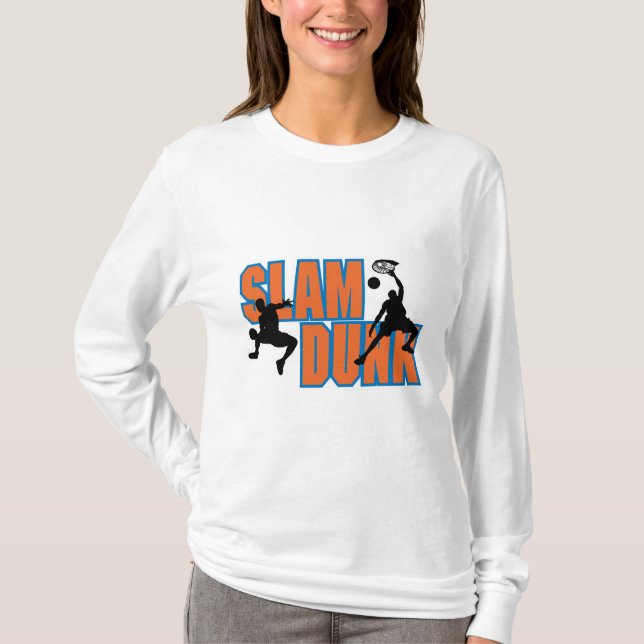 Slave Dunk Basketball Design T-Shirt (Vorderseite)