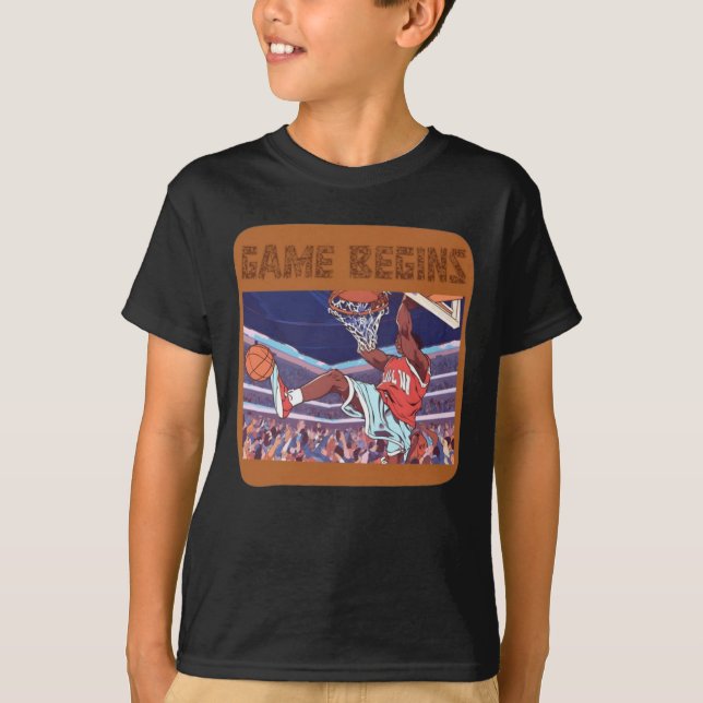 Slave Dunk Basketballspiel beginnt T - Shirt (Vorderseite)