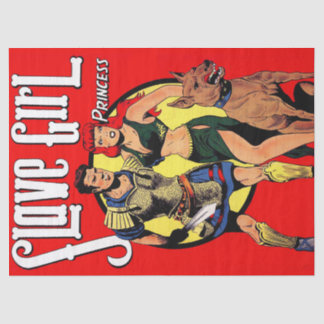 Slave Girl Beautiful Princess Vintage Comicen Seidenpapier