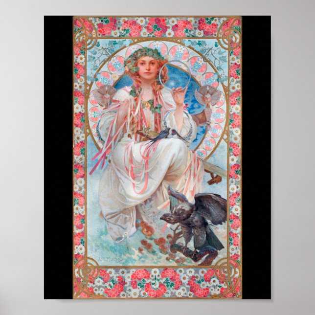 Slavia, Mucha Poster (Vorne)