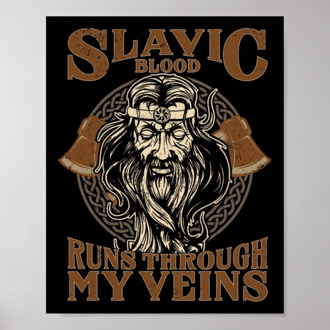 Slavic Celestial Being Craftsmanship Pagan Slavs P Poster (Vorne)