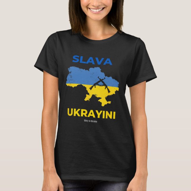 Slawa der Ukraine  T-Shirt (Vorderseite)