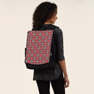 Slawische ethnische Stickerei, Balkan traditionell Rucksack