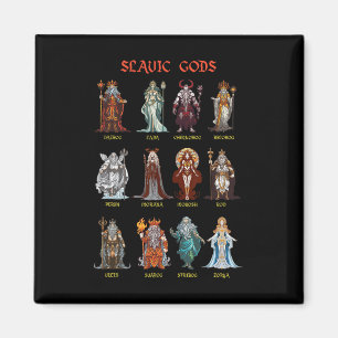 Slawische Götter heidnische Slawen alte Mythologie Magnet