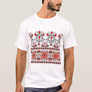 Slawisches Erbe Grafik-T-Shirt Traditionelles Kreu T-Shirt