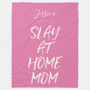 Slay at Zuhause Mama Funny Personalisiert Name Ros Fleecedecke