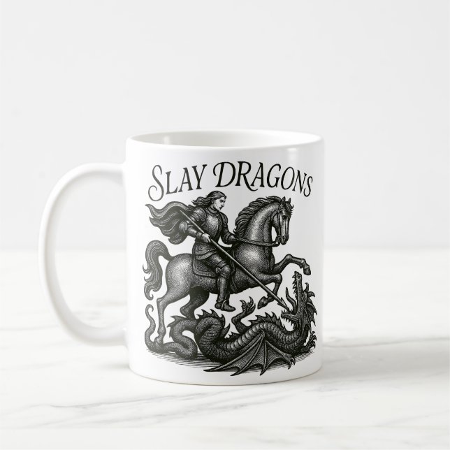 Slay Dragons Kaffeetasse (Links)