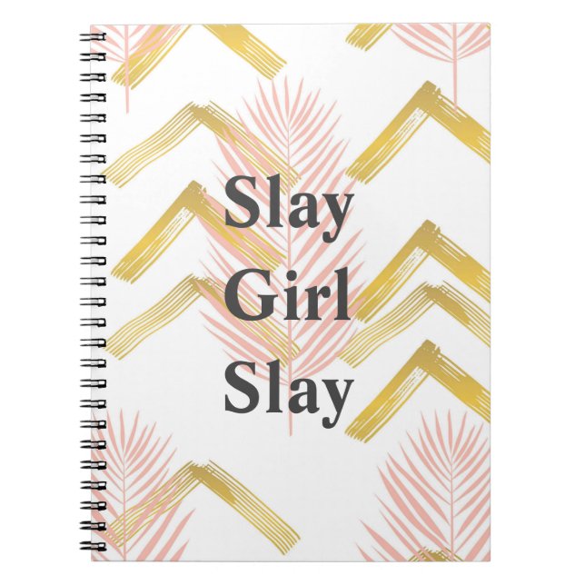 Slay Girl Slay Pink Notebook Notizblock (Vorderseite)