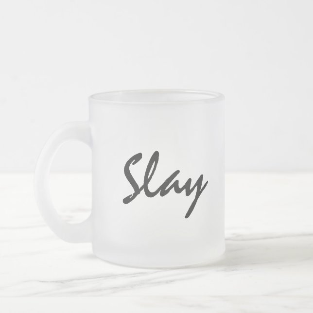 Slay Modern Trendy Mattglastasse (Links)