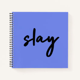 Slay | Urban Blue Modern Trendy Stilvoll Minimalis Notizbuch