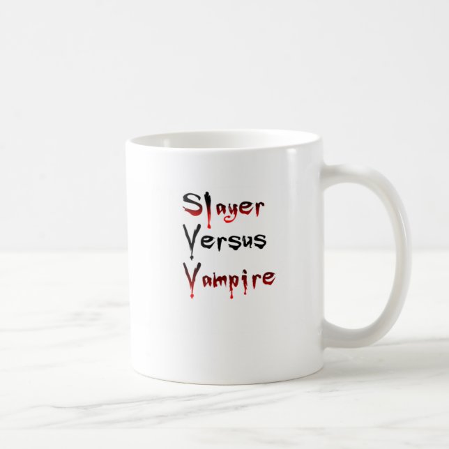 Slayer gegen Vampire-Tasse Kaffeetasse (Rechts)