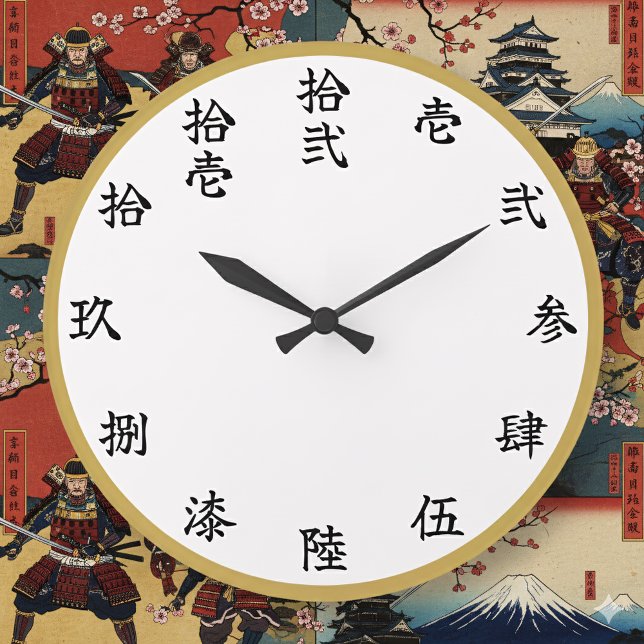 Slayer-Style Kanji Anime Numeral Wall Clock Große Wanduhr (Von Creator hochgeladen)