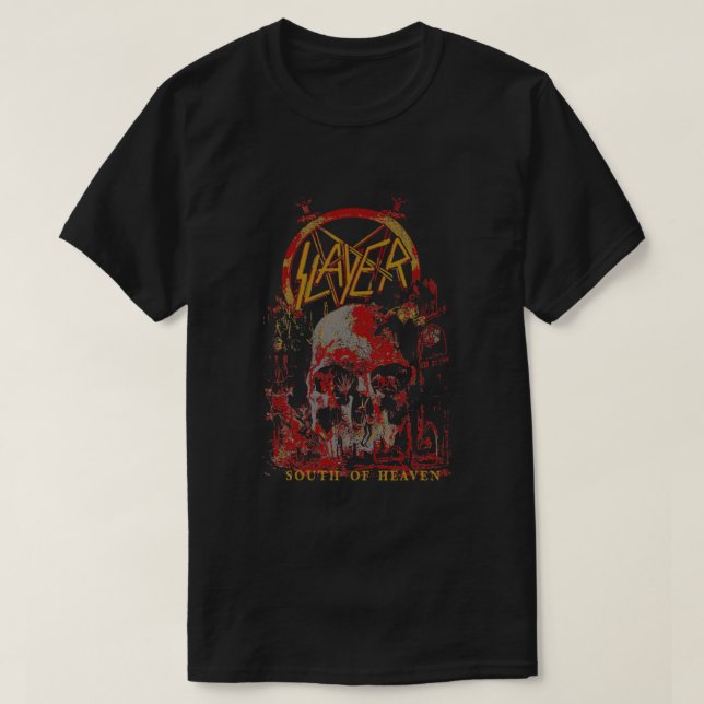 Slayer - Süd des Paradieses Drei-Farben-T - Shirt (Design vorne)