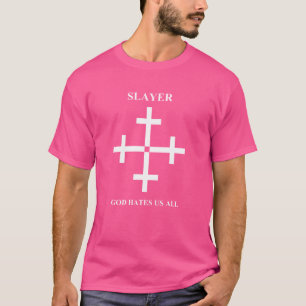 Slayer u2013 Gott hasst uns alle Kreuz T-Shirt