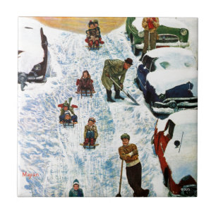 Sledding und graben heraus fliese