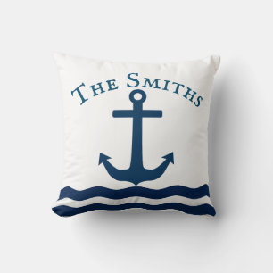 Sleek Anchor Nautical Custom Kissen