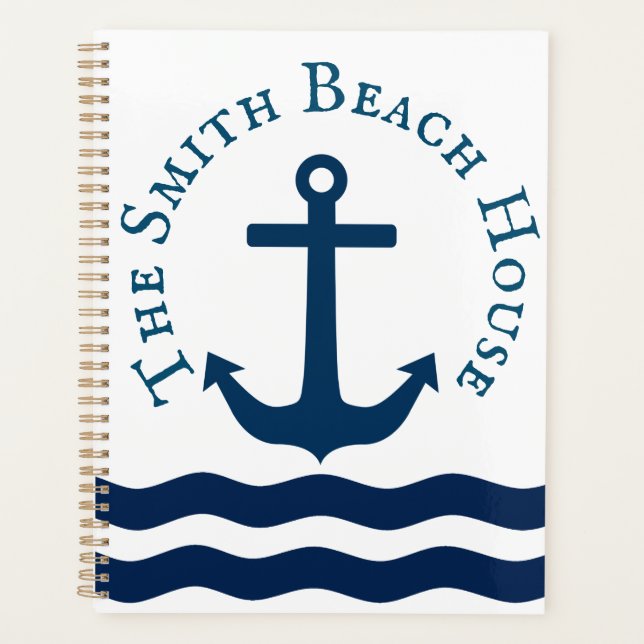 Sleek Anchor Nautical Custom Planer (Vorderseite)
