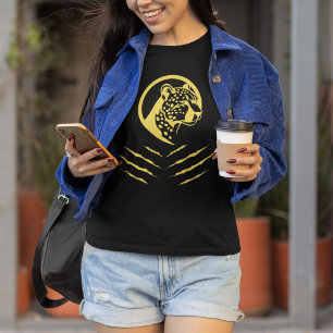 Sleek and Fierce Cheetah Elegante T-Shirt