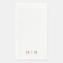 Sleek and Simple Terracotta Monogram Wedding