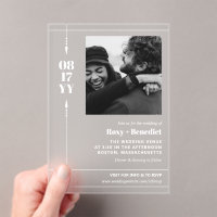 Sleek Arrows Bold Date Foto Informelle Hochzeit