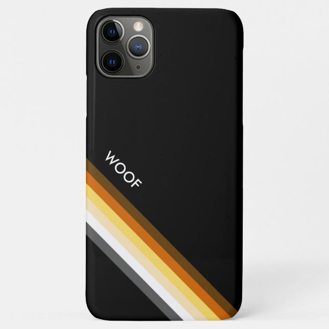 Sleek Bear Prilag WOOF Case-Mate iPhone Hülle (Rückseite)