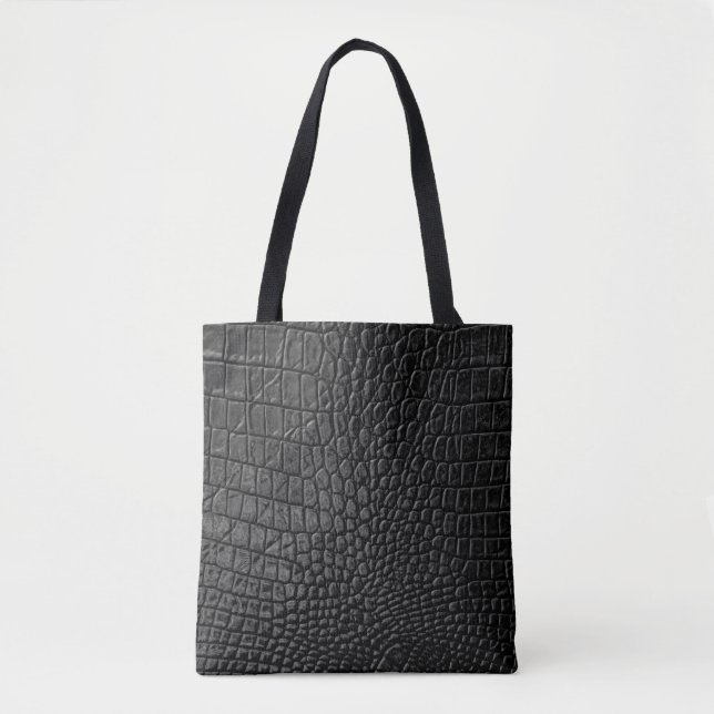 Sleek Black: Leather Texture Elegance (Vorderseite)