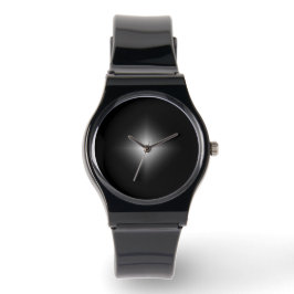 Sleek Black Minimalistisch Wristwatch - Modern Uni Armbanduhr