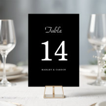 Sleek Black Simple Minimalistisch Wedding