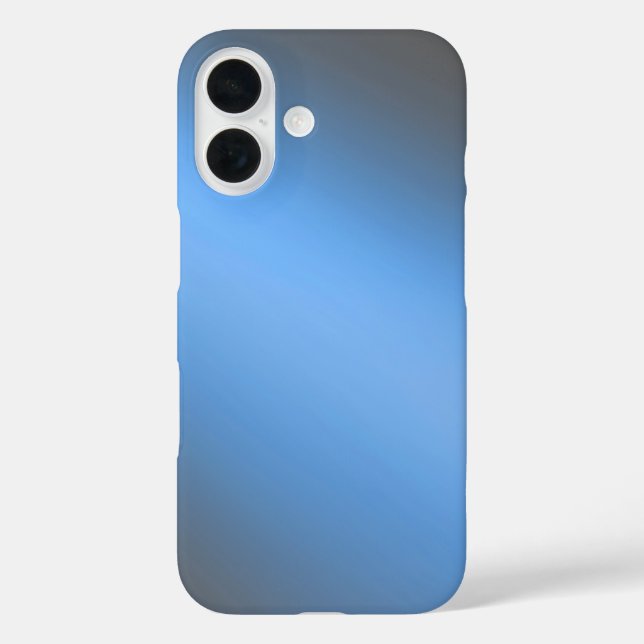 Sleek Blue Ombre - iPhone 16 Fall Case-Mate iPhone Hülle (Rückseite)