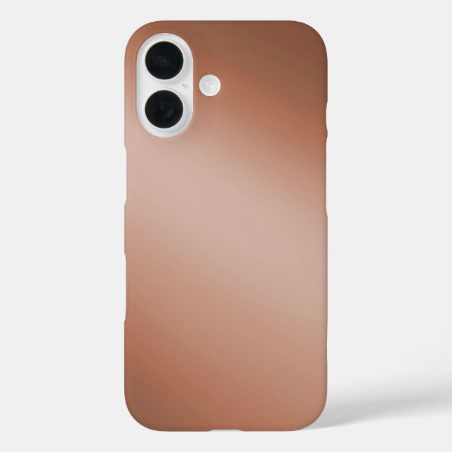 Sleek brawn Ombre - iPhone 16 Fall Case-Mate iPhone Hülle (Rückseite)