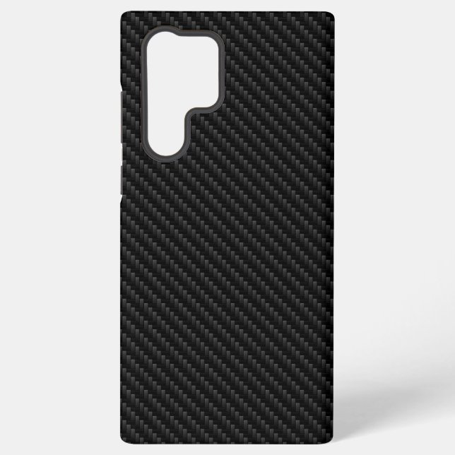 Sleek Carbon Fiber Weave Texture, modern Samsung Galaxy Hülle (Rückseite)
