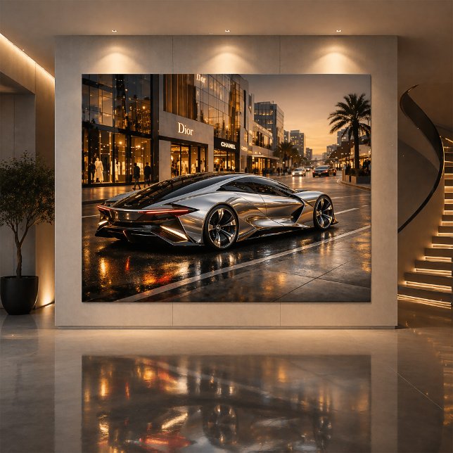Sleek Concept Supercar Wall Decor Karte (Von Creator hochgeladen)