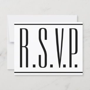 Sleek, Elegant, Veranstaltung "R.S.V.P." Karte