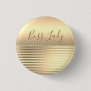 Sleek Gold Boss Lady Button