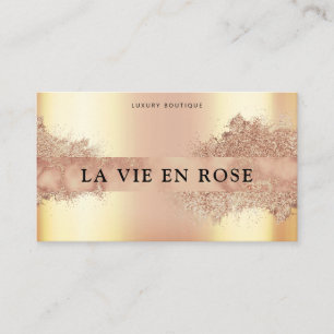 Sleek Gold Bronze Mobile Spray Tan Visitenkarte