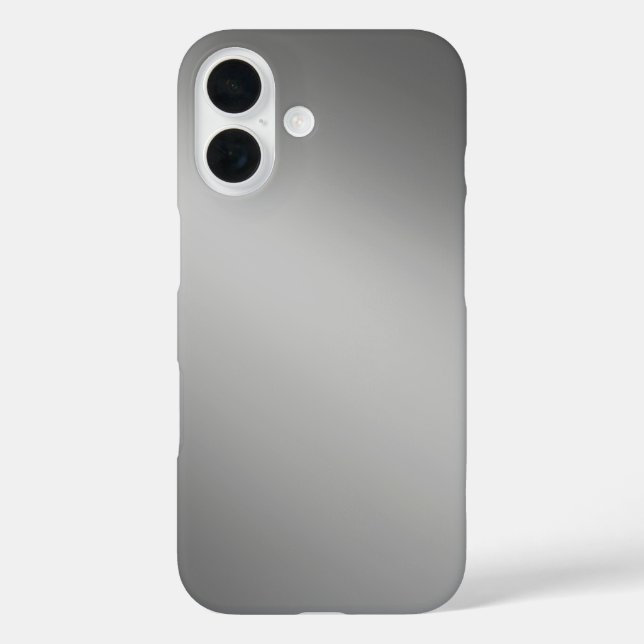 Sleek Gray Ombre - iPhone 16 Fall Case-Mate iPhone Hülle (Rückseite)